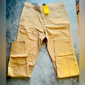 H&M Tan Cargo Pants with Classic Skinny Leg Size 34R NWT